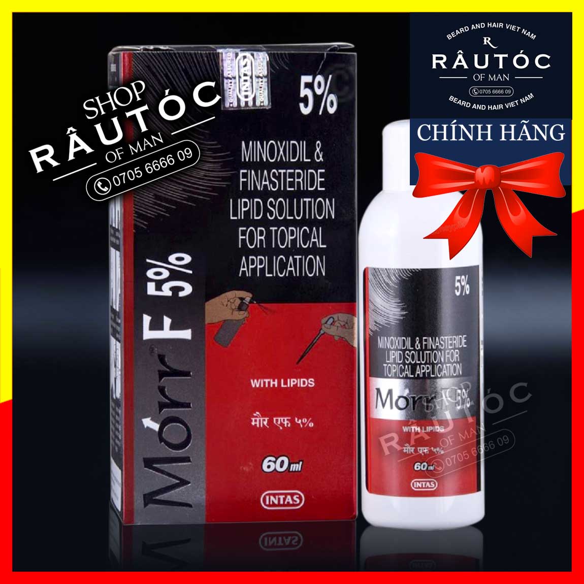 Morr F5 cho Mọc tóc Minoxidil & Finasteride 5%