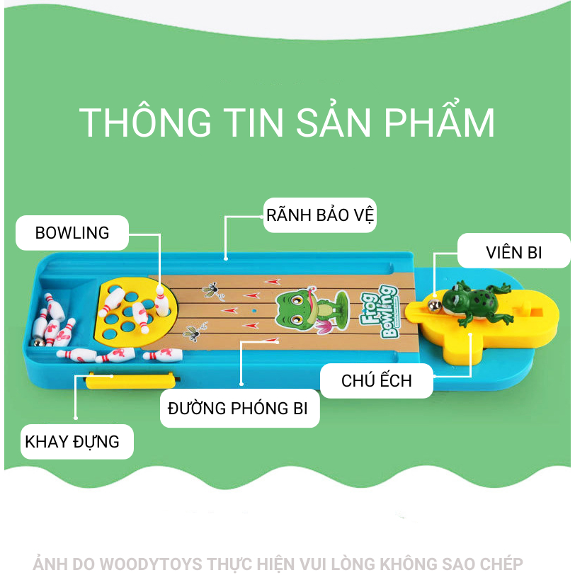 Bộ đồ chơi Bowling Ếch cho trẻ em