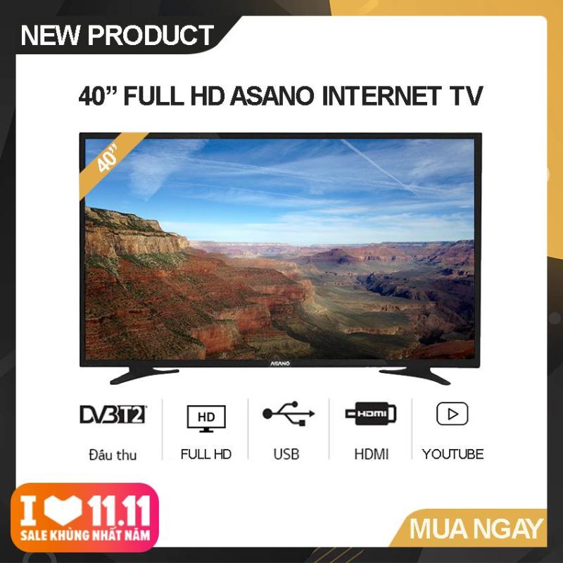 Bảng giá Internet Tivi Asano 40 inch Full HD - Model 40EK2 (Đen) Độ phân giải Full HD, Xem Youtube, Tích hợp DVB-T2 - Bảo Hành 2 Năm