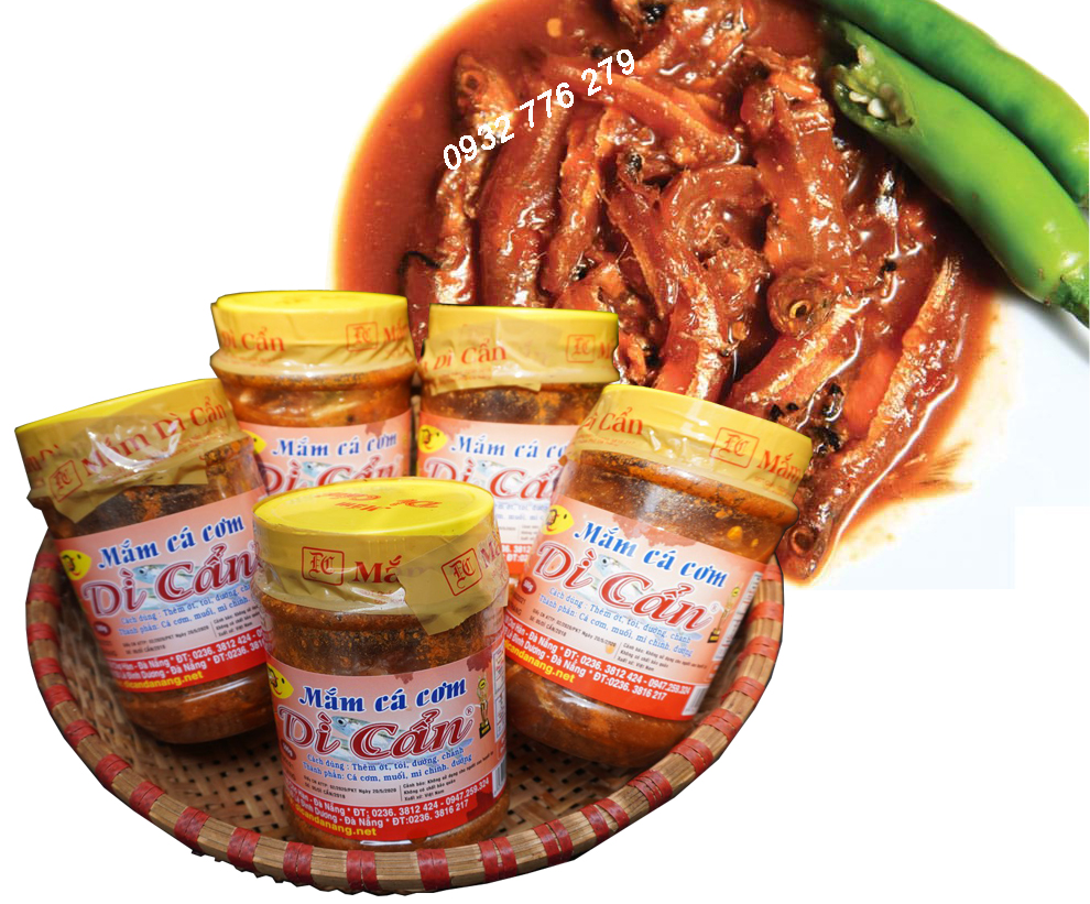 Mắm cá cơm Dì Cẩn - đặc sản Đà Nẵng - hủ 500gr