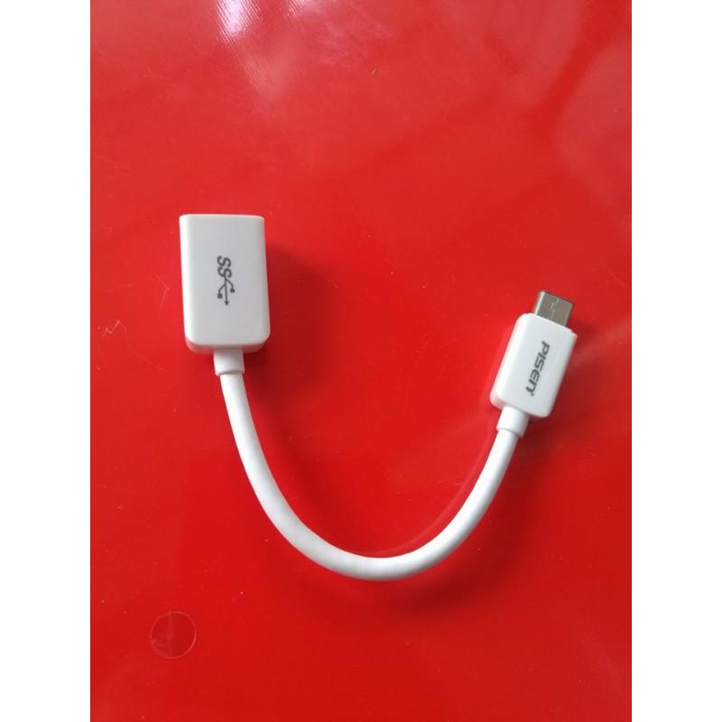 [HCM]Cáp OTG PISEN Cổng TYPE C 15CM - BH 3 tháng 1 đổi 1 - Hoàng Yến Computer