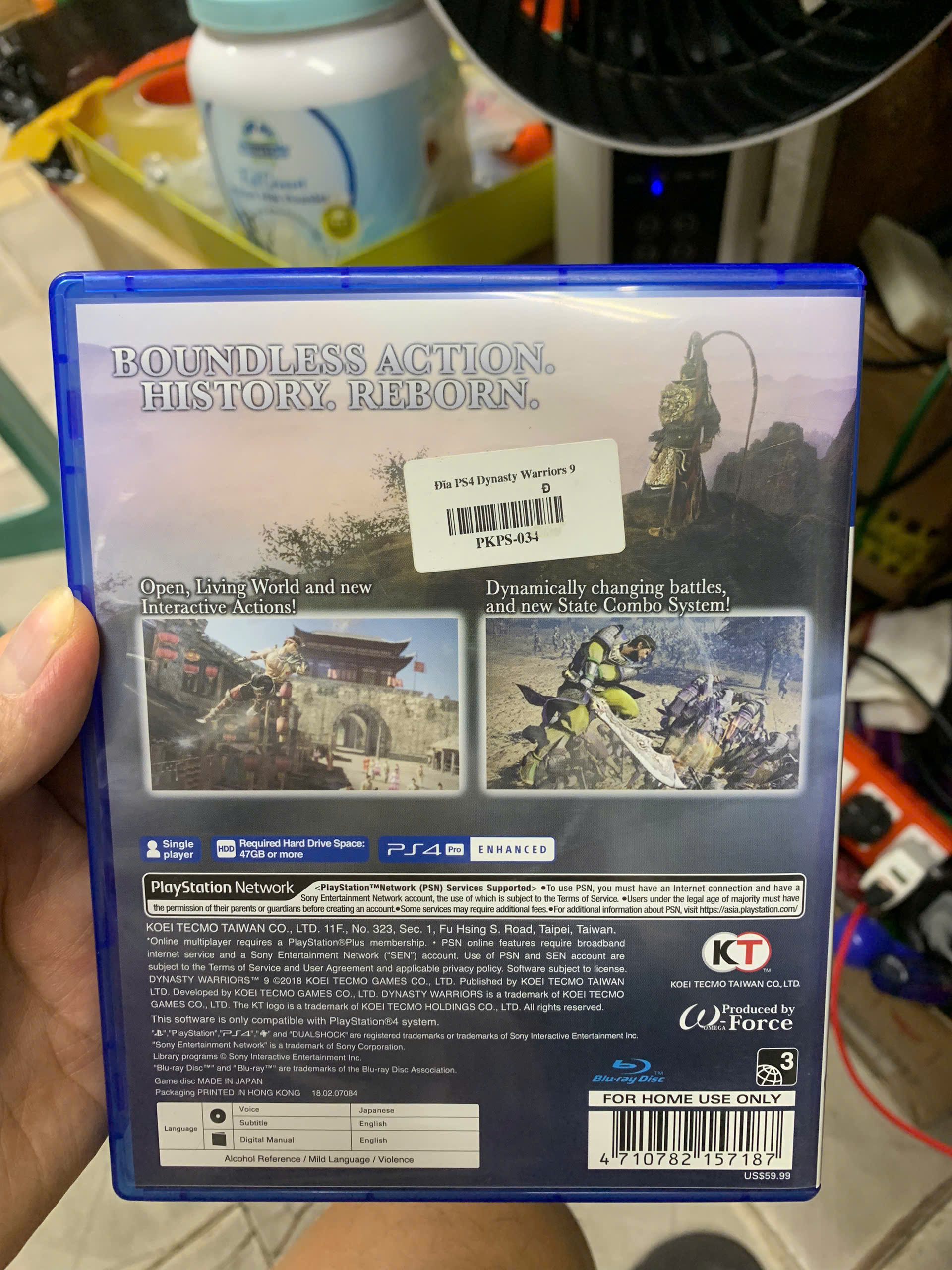Đĩa Game Ps4 Dynasty Warriors 9 Tam quốc 9