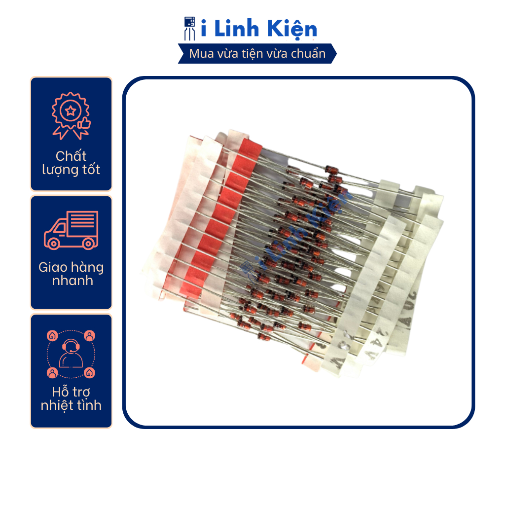 Diode zener 1W combo 14 loại thông dụng nhất,