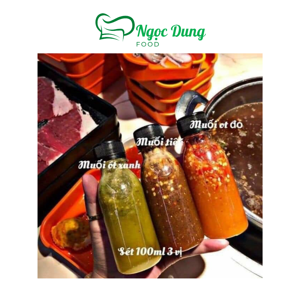 Set nước chấm hải sản 3 vị 3 chai mỗi chai 100ml