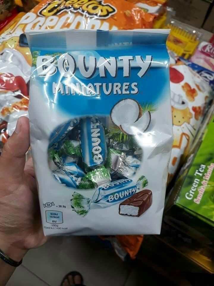 [HCM]SOCOLA DỪA BOUNTY gói 100 gram