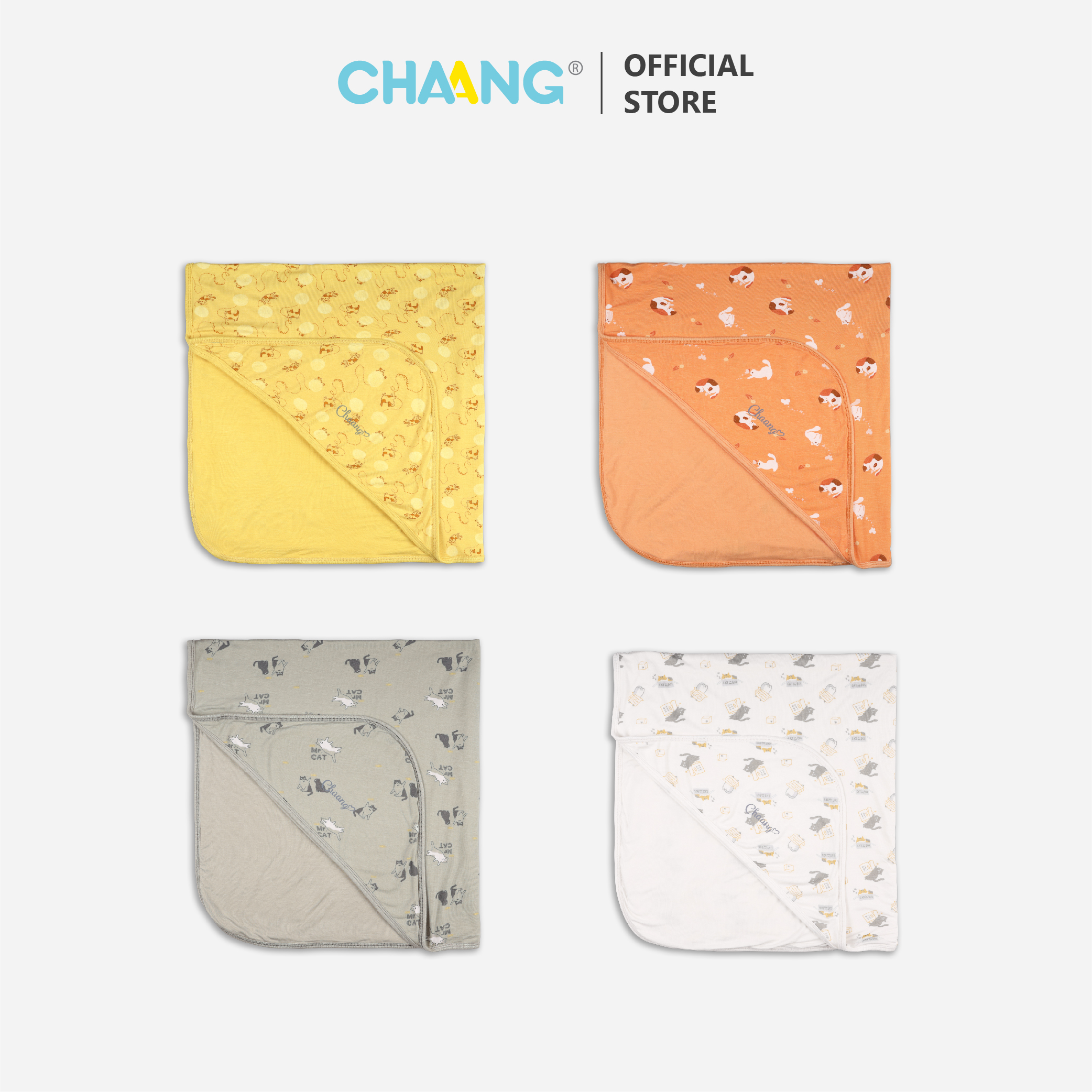 [CHAANG] Chăn ủ Warmme 80x90cm Mèo Chaang