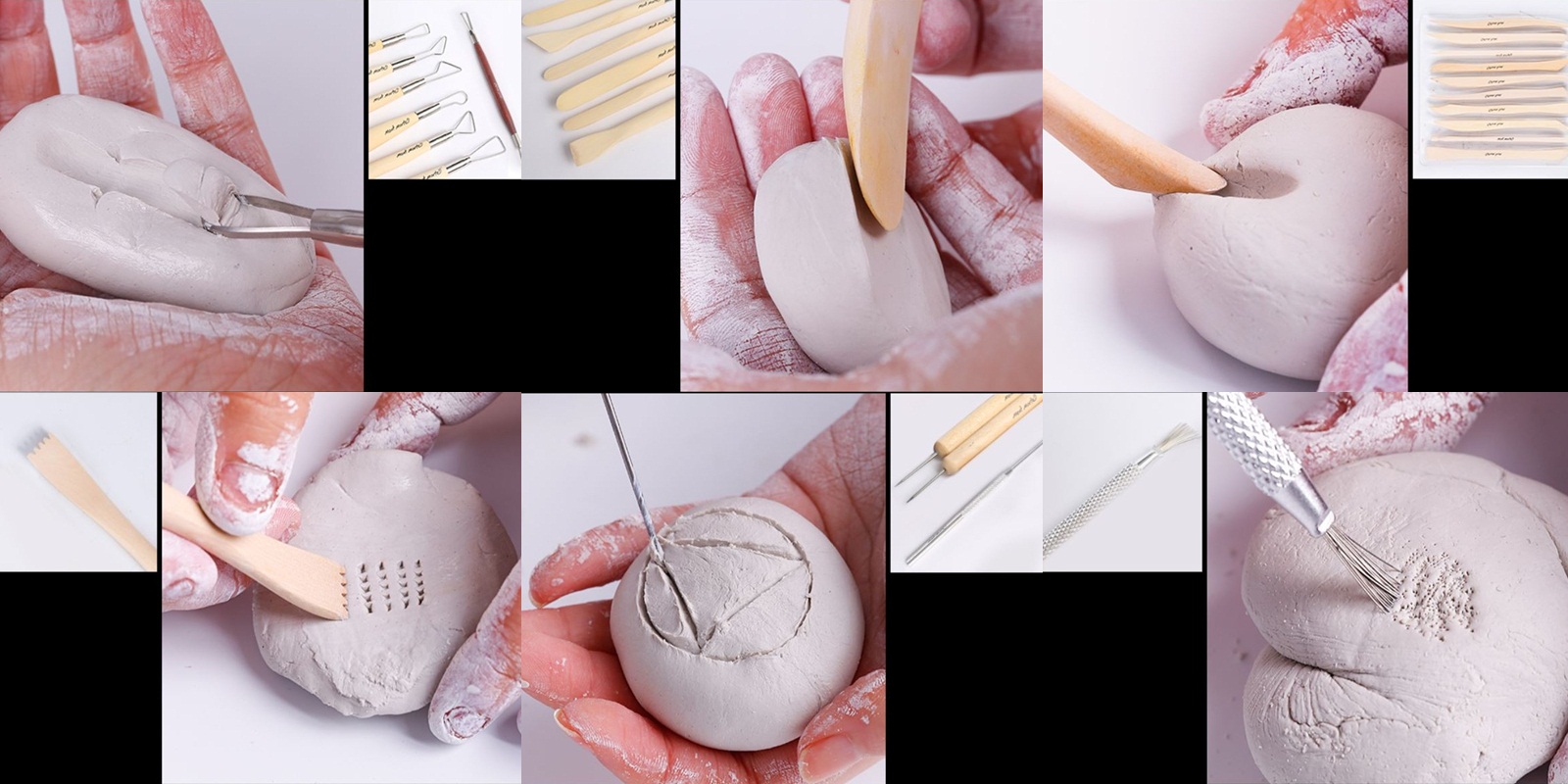 Bộ dụng cụ tạo hình đất sét Mont Marte
