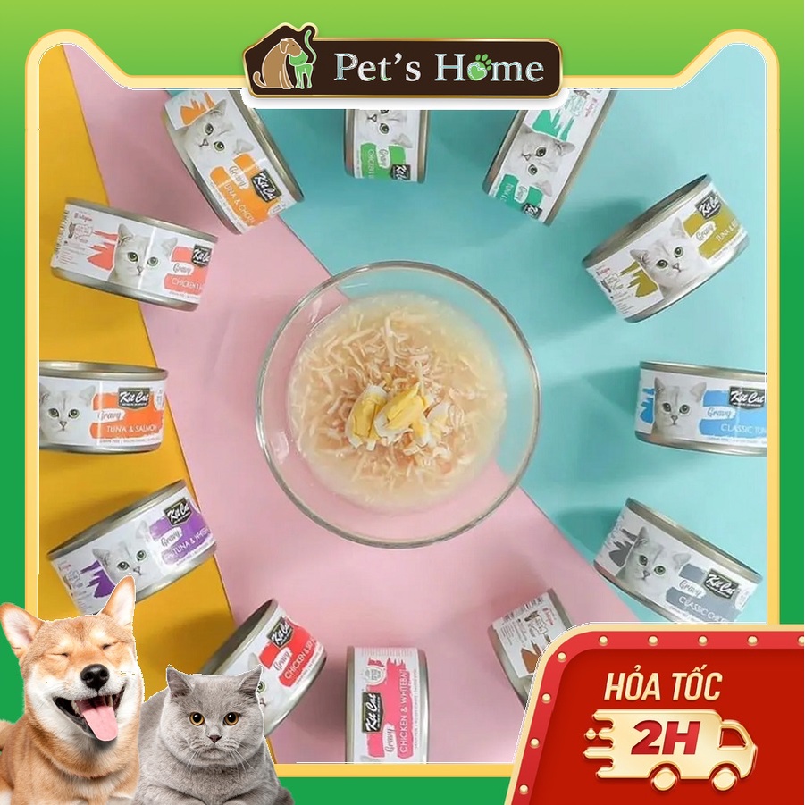 Pate Kit Cat Gravy cho mèo 70g