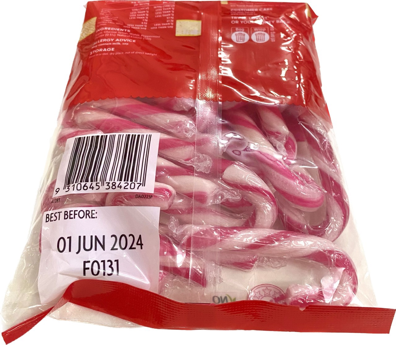 Kẹo Noel Giáng sinh Peppermint Candy Canes 225gr/125gr