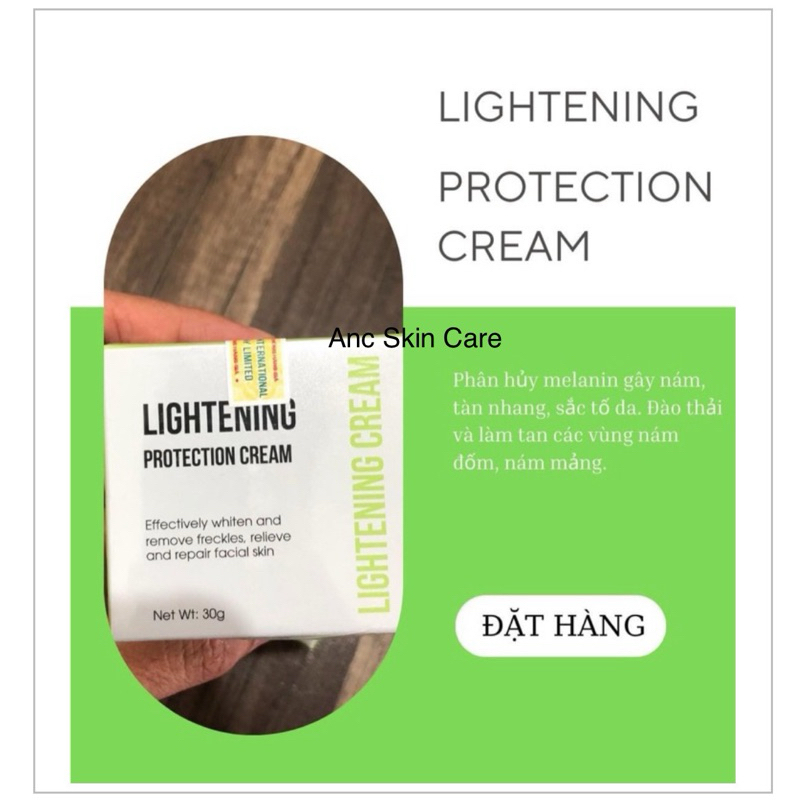 Kem Lightening Protection Cream (Kem Tailor Made K) 30g – Hỗ Trợ Làm Sáng Da, Mờ Thâm Nám