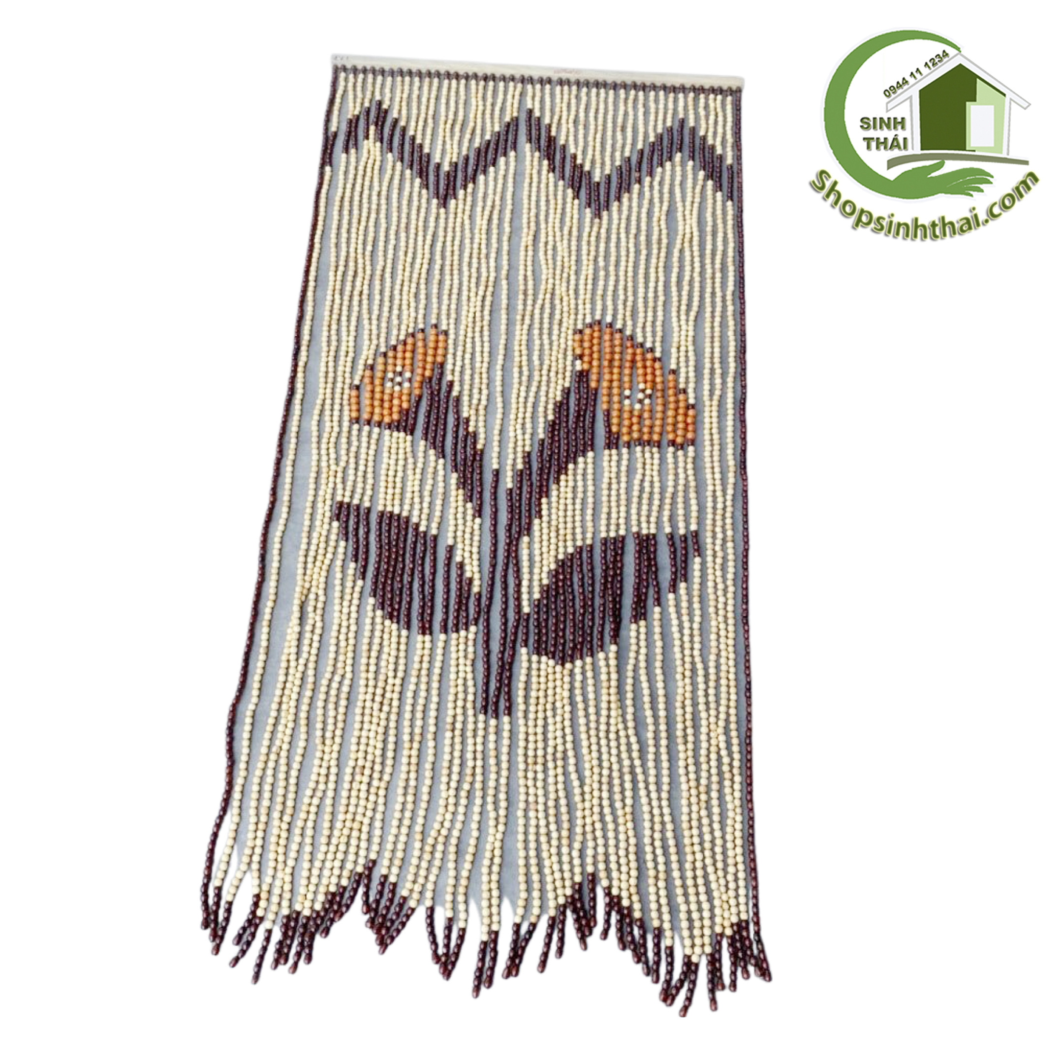 [HCM]Rèm màn chuỗi hạt gỗ tròn cao cấp - rèm hạt gỗ 1m x 2m - giao hình ngẫu nhiên