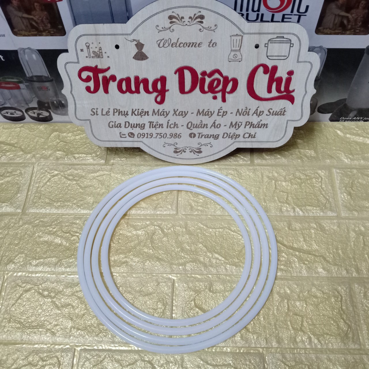 Gioăng tròn đặc nồi áp suất 2 quai gas Supor, Sunhouse- Kho buôn linh kiện gia dụng