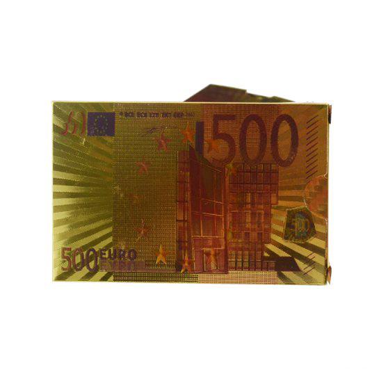 Bộ Bài Tây Mạ Vàng Hình Dolar, Euro Tiện Dụng