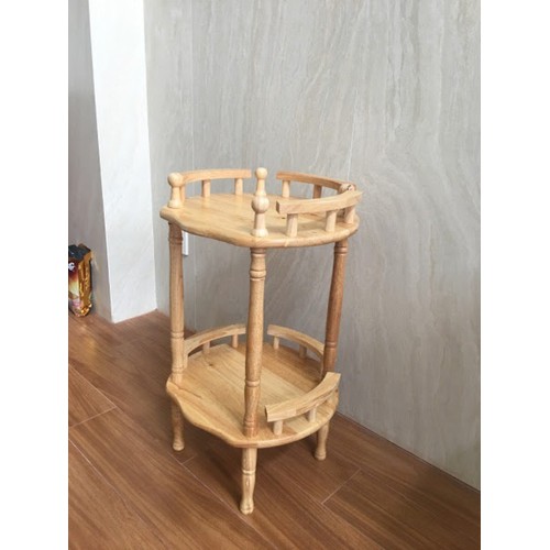 [HCM]KỆ ĐỂ BÌNH NƯỚC 2 TẦNG BẰNG GỖ