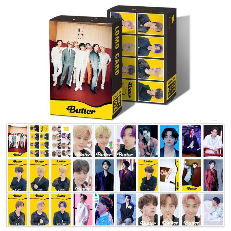 BTS Butter Lomo Nhóm Nhạc Bts Butter hộp ảnh 30 tấm kèm hộp y hình