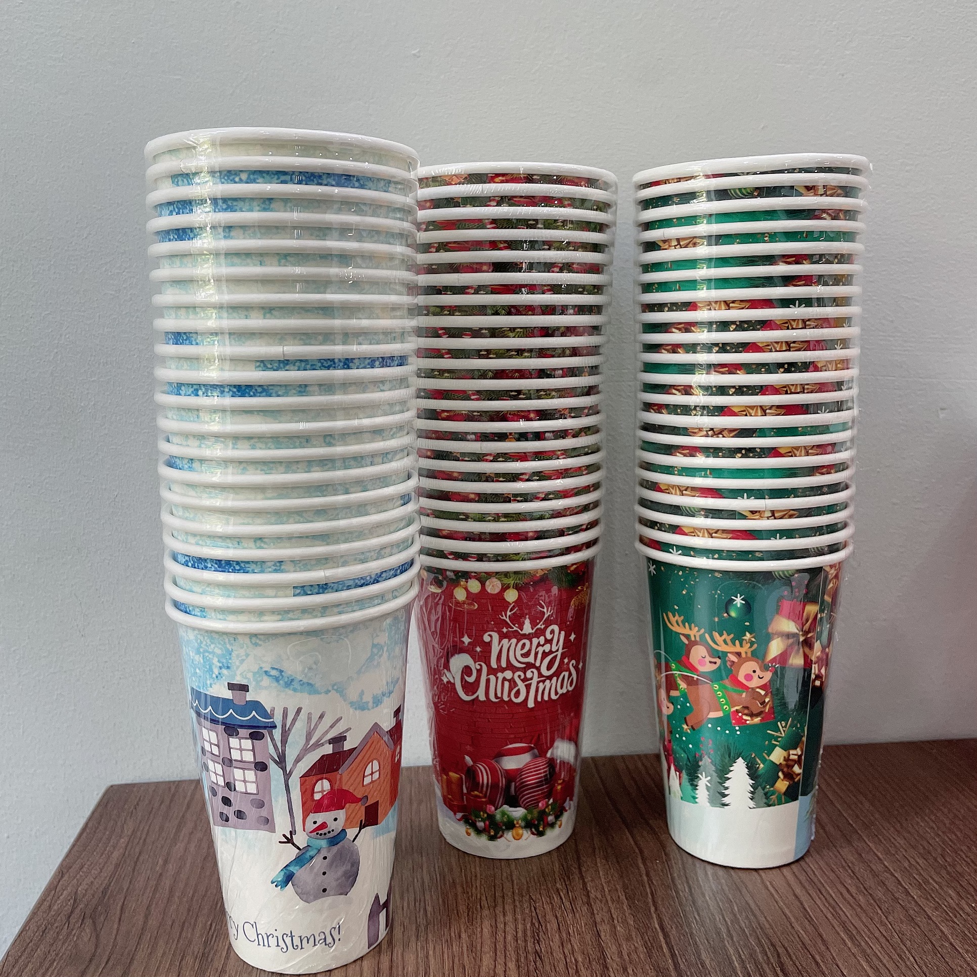 Ly giấy 16oz~472ml - Lốc 20 ly giấy có họa tiết