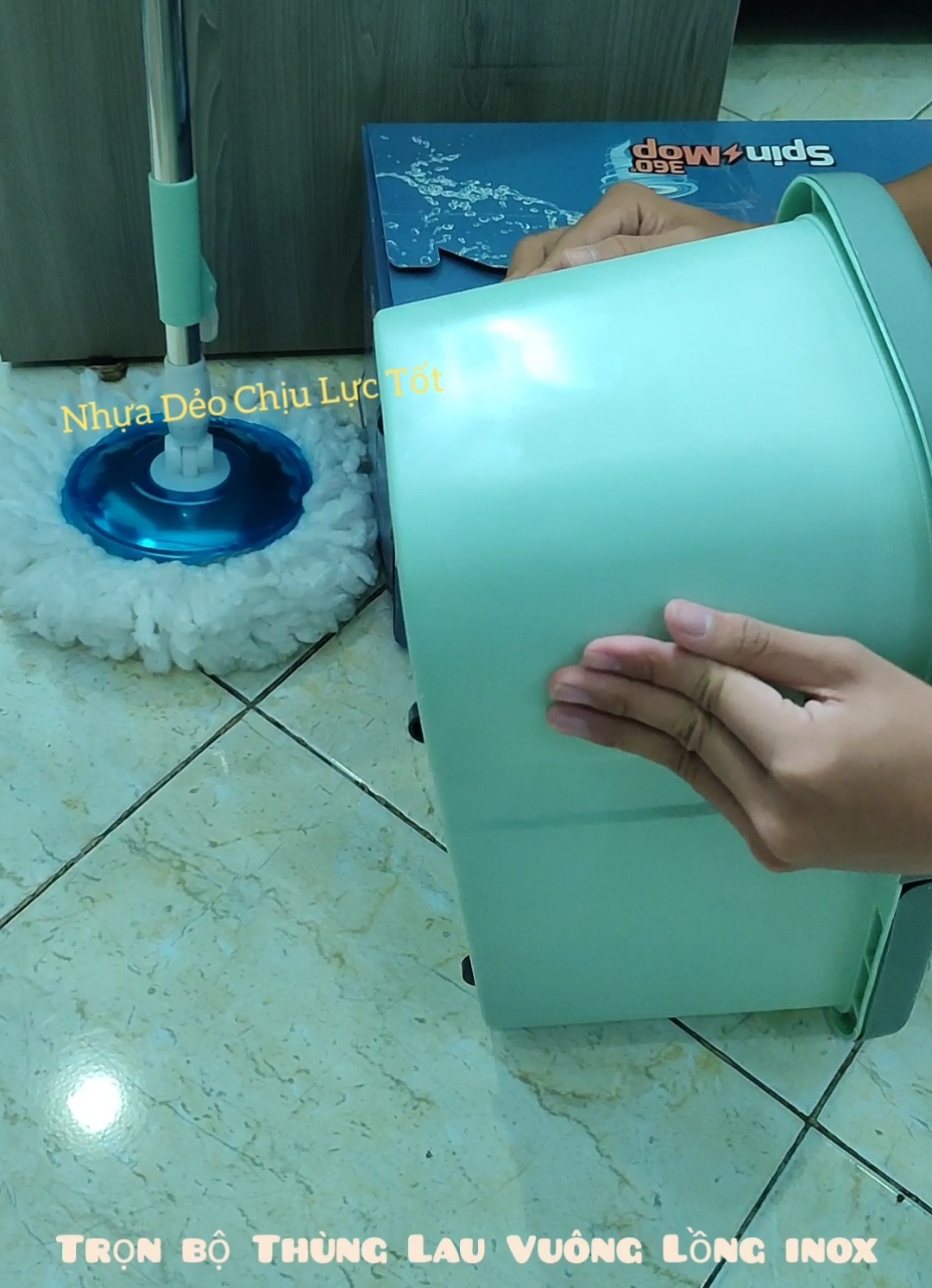 * Giá Rẻ *Trọn bộ thùng lau nhà 360 độ