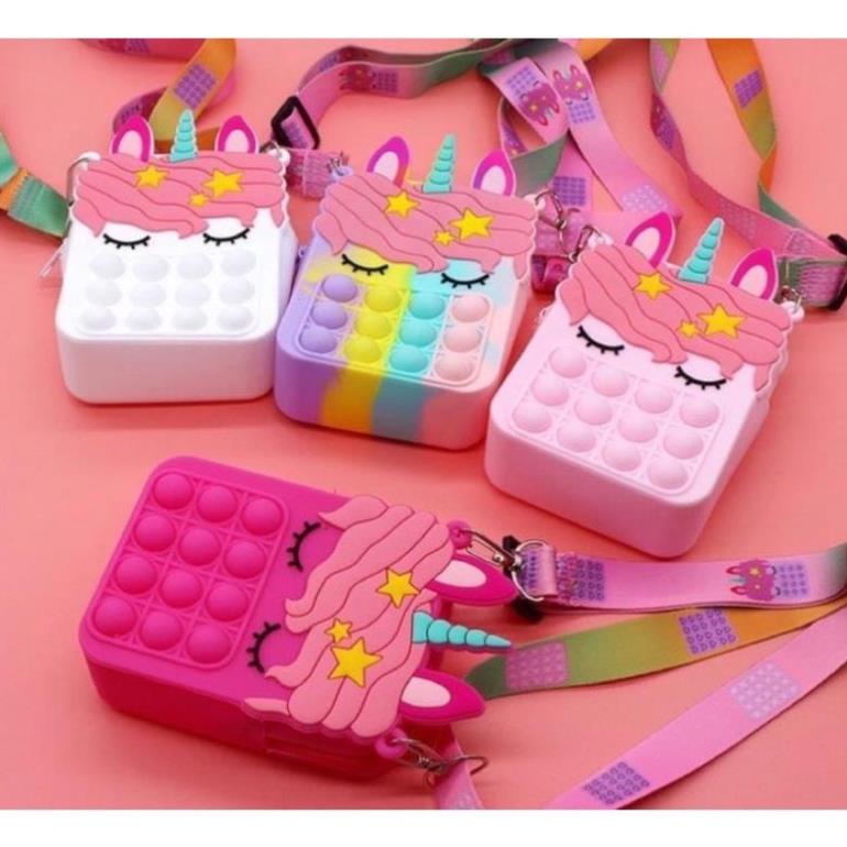 [FREESHIP] Túi Pop It Silicon Đeo Chéo Cho Bé Siêu Hot