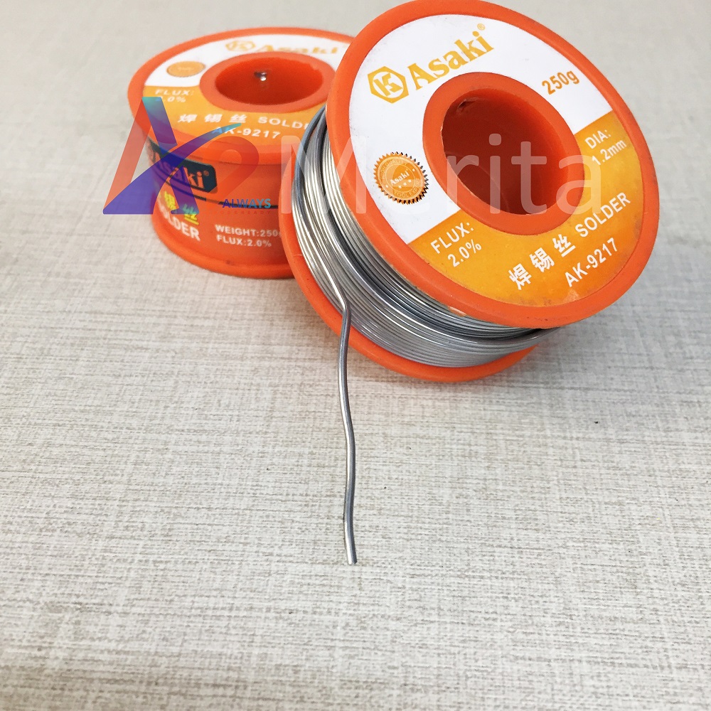 Dây chì hàn 250g/1.2mm Asaki AK-9217