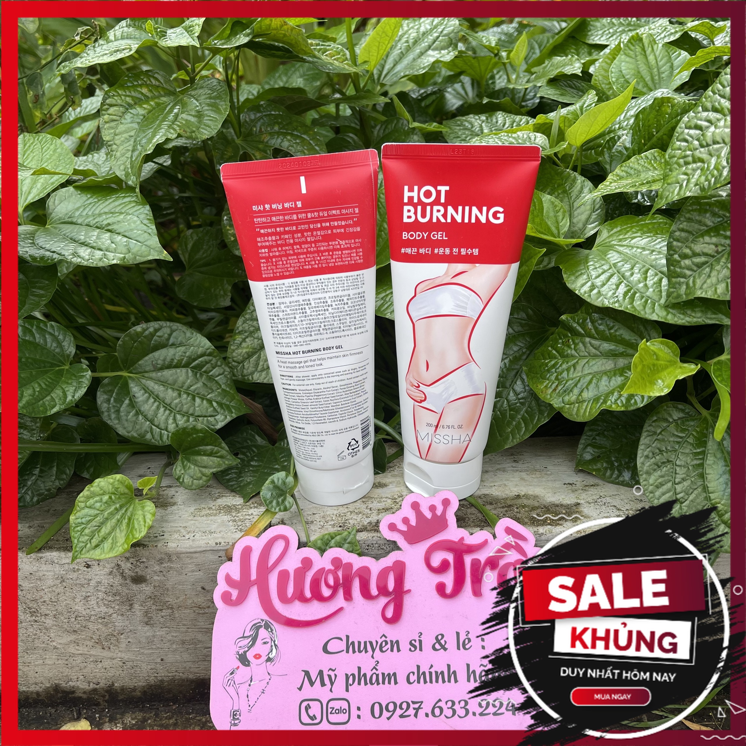 Kem Tan Mỡ Missha Hot Burning Perfect Body Gel tan mỡ thừa, trị rạn da