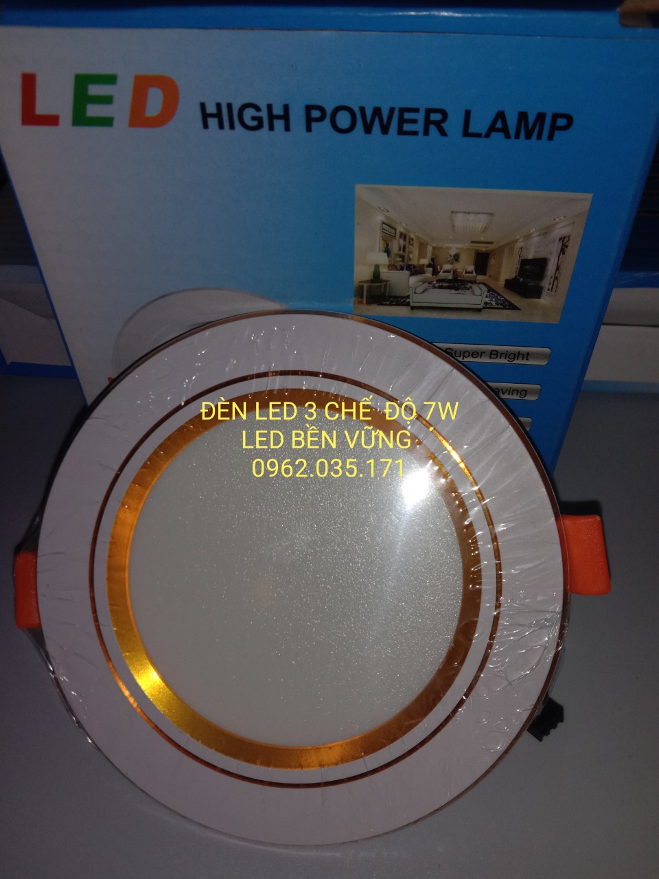 Led Ceiling Light 7W, 9W, 3 Modes, 3 Colors