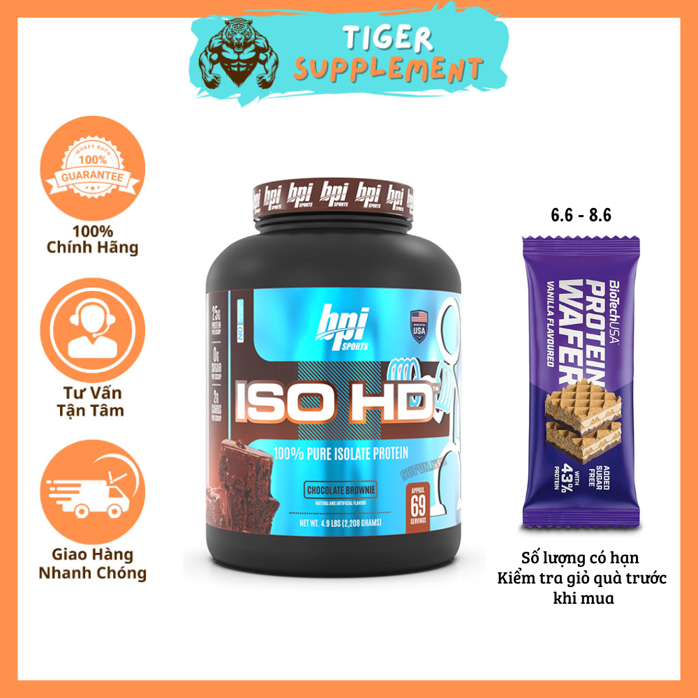 Whey Protein Isolate ISO HD BPI 5Lbs - Sữa tăng cơ giảm mỡ BPI SPORTS (2.5KG)