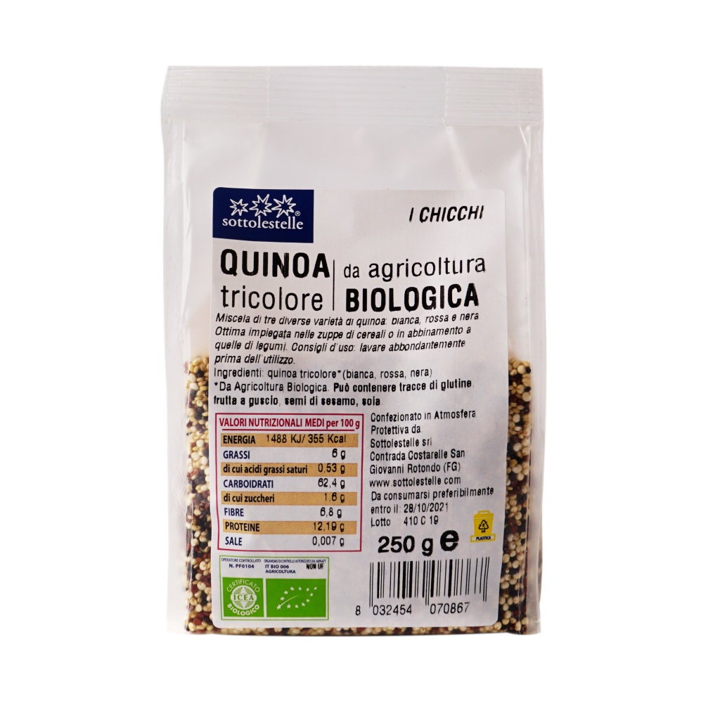 Hạt Diêm Mạch Quinoa 3 Màu Hữu Cơ Sottolestelle