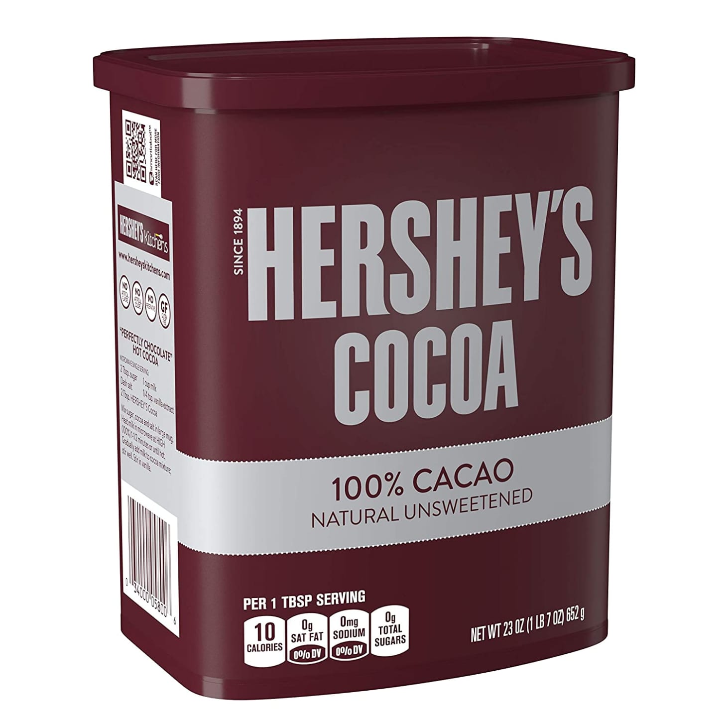 Bột cacao Hersheys Cocoa powder (Hershey’s Cocoa Natural Unsweetened 100% Cocoa)- 226gr
