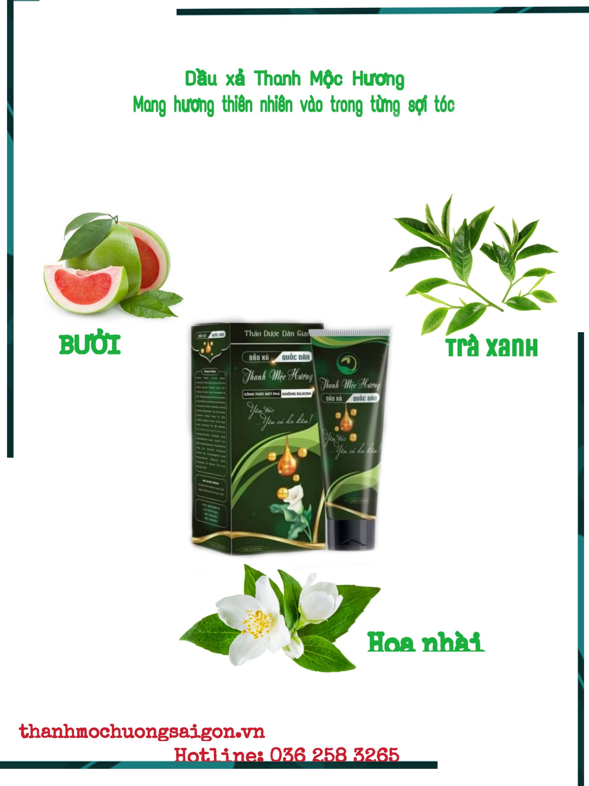 [Chính Hãng] Dầu xả dược liệu Thanh Mộc Hương