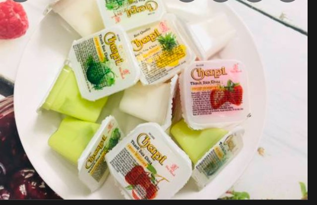 thạch sữa chua hủ  lớn gói 100gr ( chia lẽ từ gói 500gr)