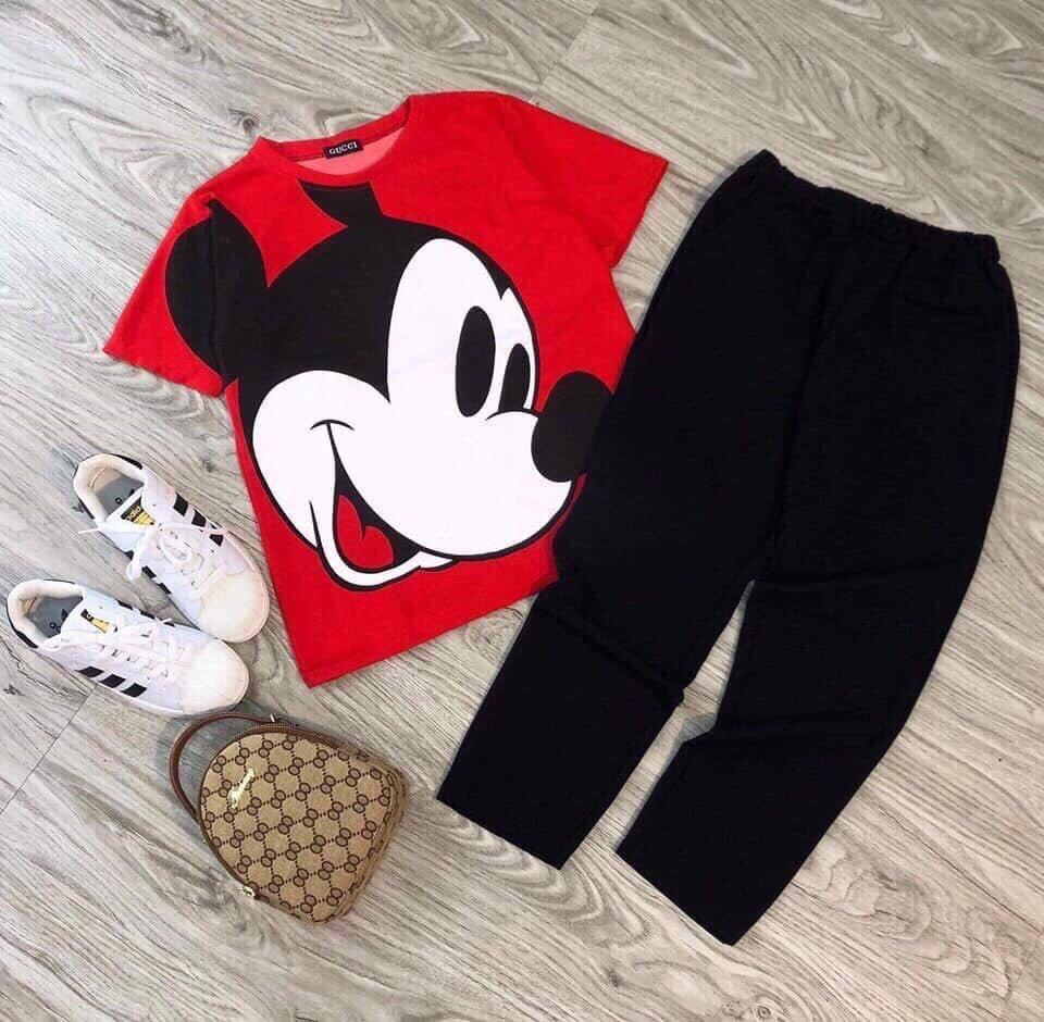 Sét đồ bộ lỡ in hình MICKEY cute TTS0269