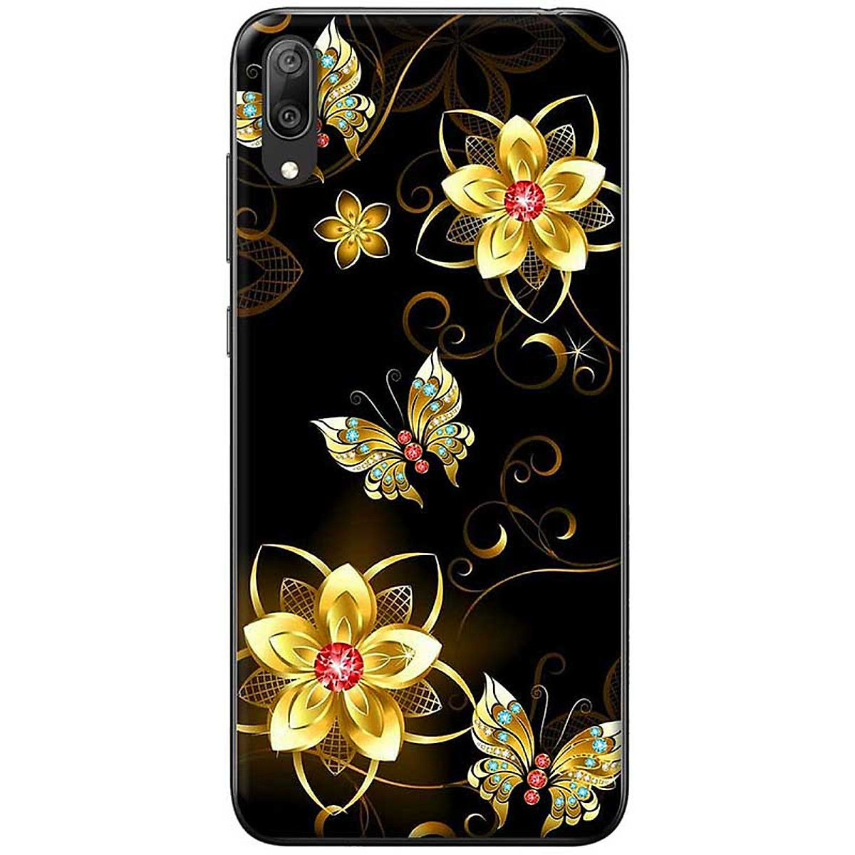 [HCM]Ốp lưng dành cho Huawei Y7 Pro (2019) mẫu Hoa đỏ vàng