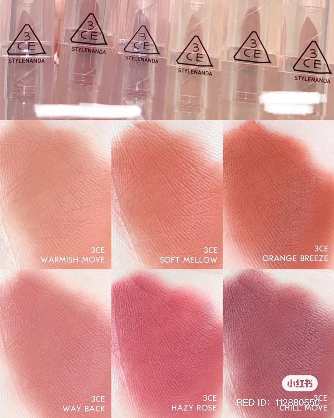 Son lì 3CE Clear Layer Warm & Cool New Collection 2021
