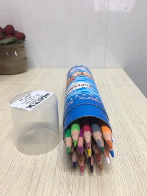 Bút chì màu gỗ lon 18 màu