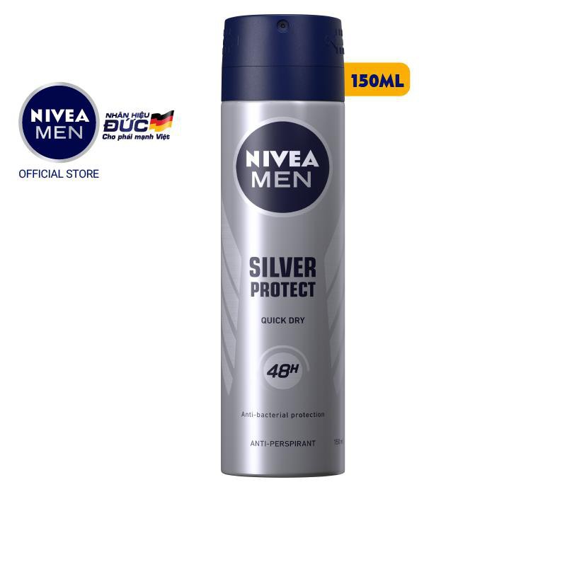 Xịt Ngăn Mùi Nivea Men Phân Tử Bạc