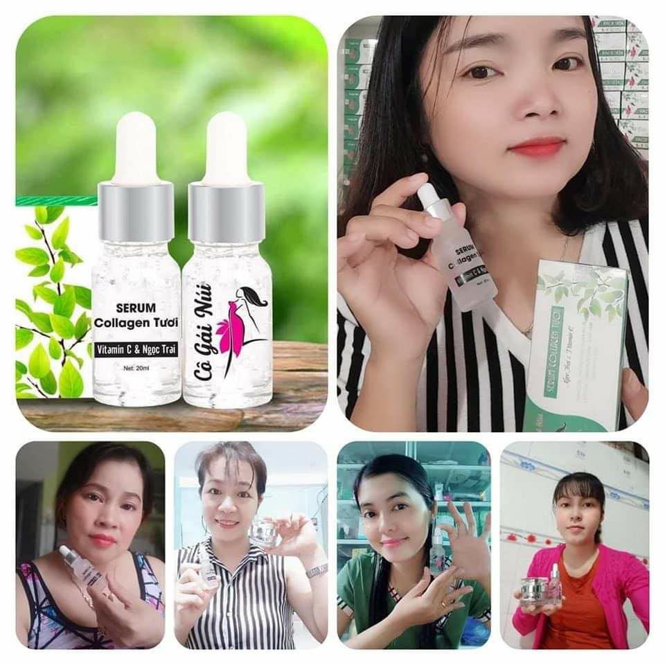 Serum colagen tươi cô gái núi