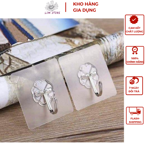 Miếng dán tường trong suốt chịu lực siêu chắc, siêu dính có móc