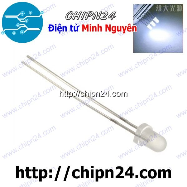 [50 con] (tk1) led đục 3mm (đỏ/vàng/xanh lá/dương/trắng/cam) - [chọn loại]