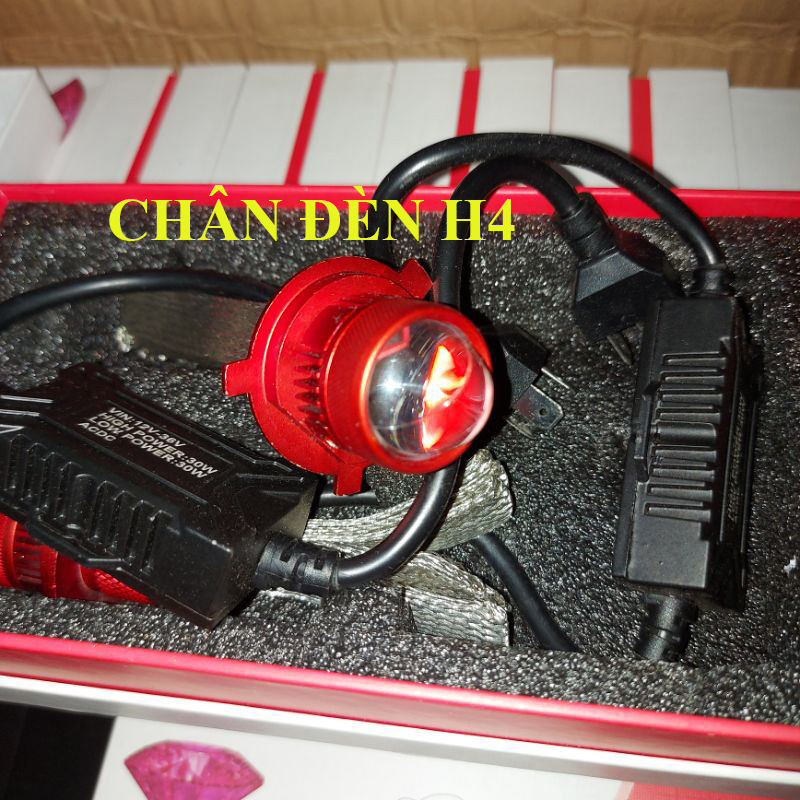 Đèn Pha Led RUBY Bi Cầu Mini 2 Mầu Đuôi Công Chuyên Ô Tô Xe Máy 2021