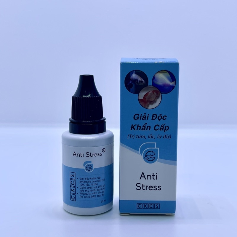 Anti Stress + ParaKill. Dưỡng cá ( Nấm, túm, lắc, lừ đừ, núp góc, đốm trắng, kí sinh trùng )