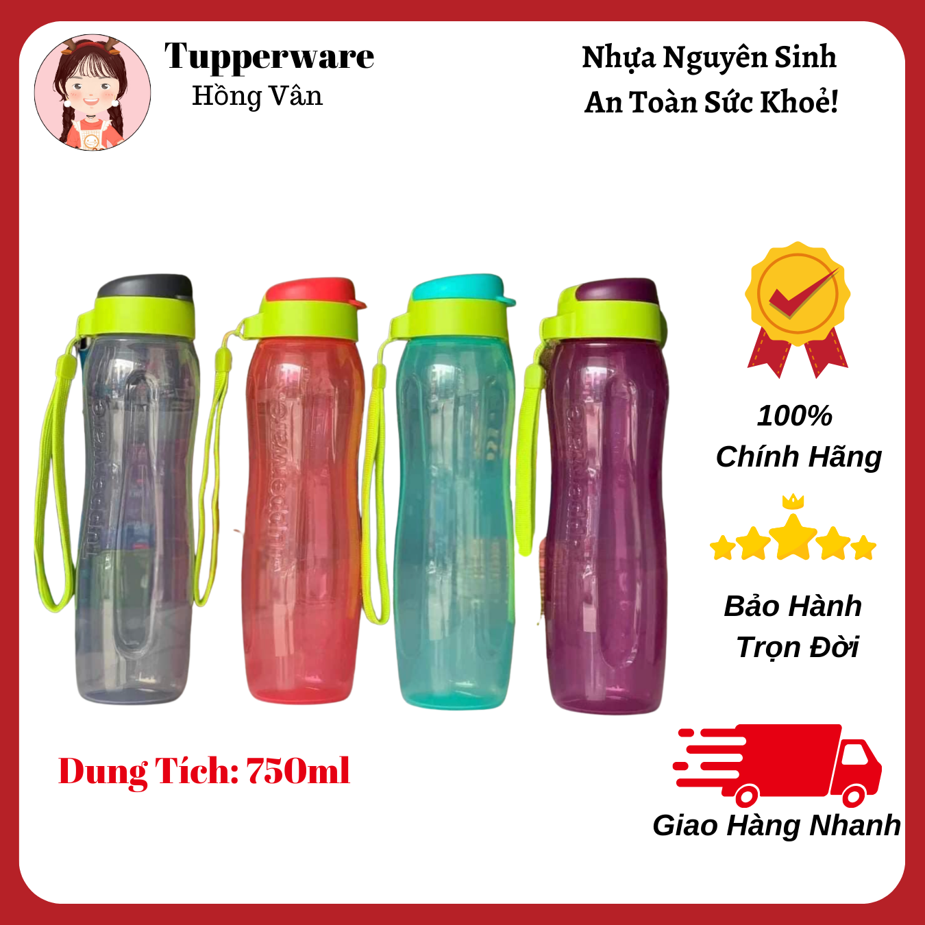 Bình Nước Eco Bottle Gen II 750ml TUPPERWARE