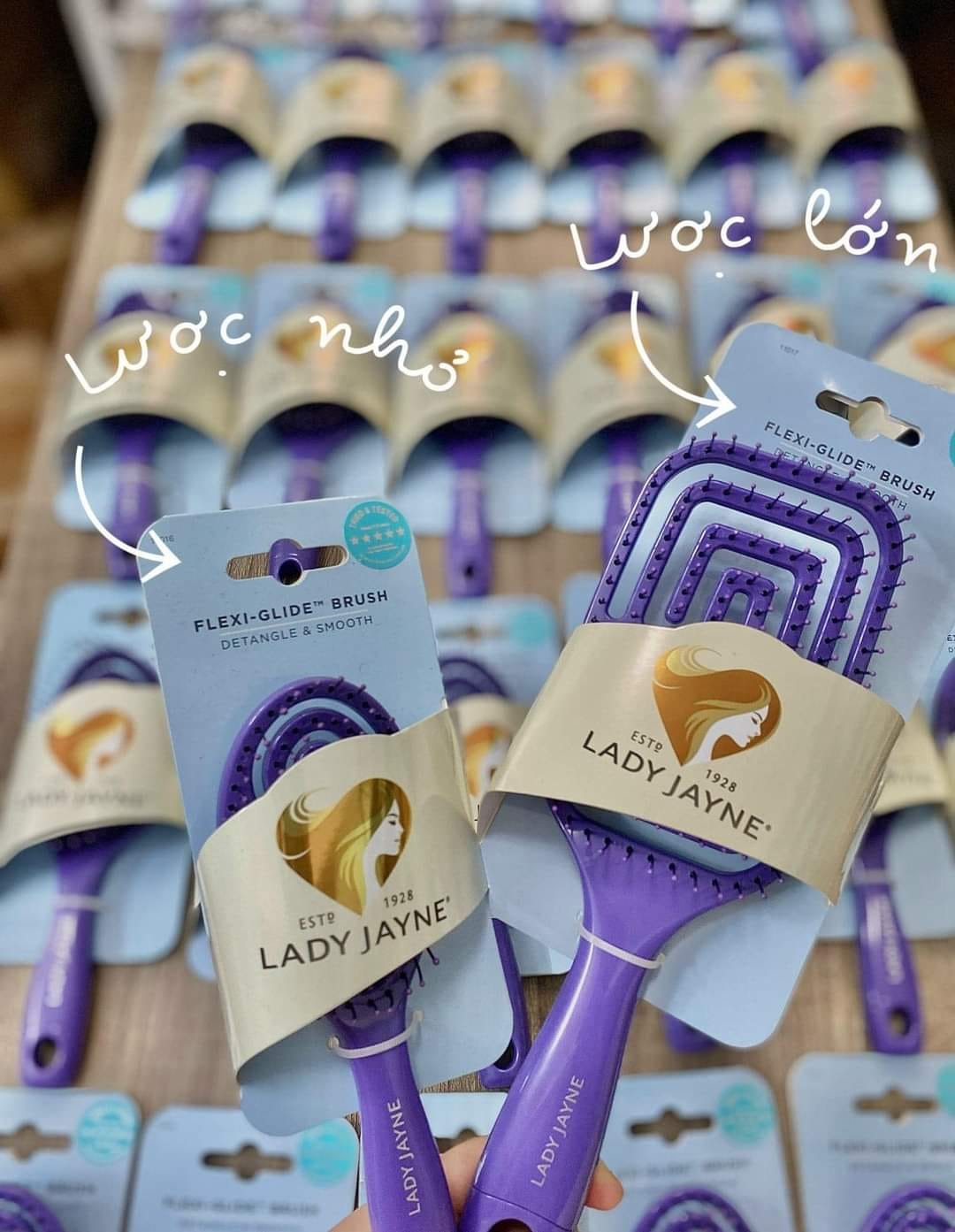 Lược chải tóc gỡ rối và massage LADY JAYNE, Úc