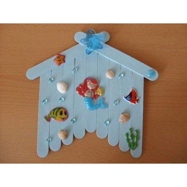 [Hoàn Tiền 10%]Que Kem Màu ( 50 Que ) - Que Đè Lưỡi - 15X2 Cm