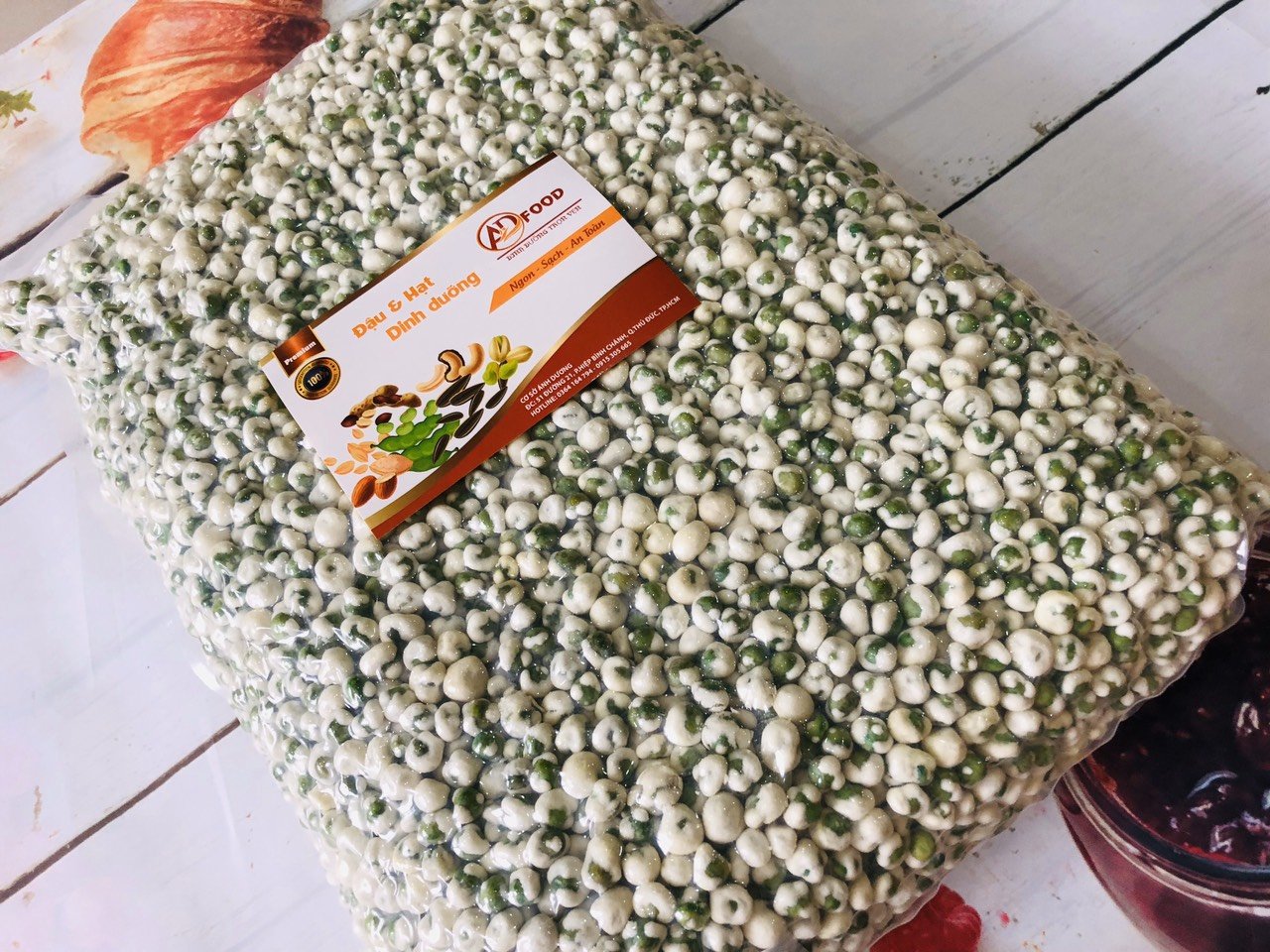 1kg ĐẬU HÀ LAN SẤY SỬA GIÒN BÉO HẤP DẪN