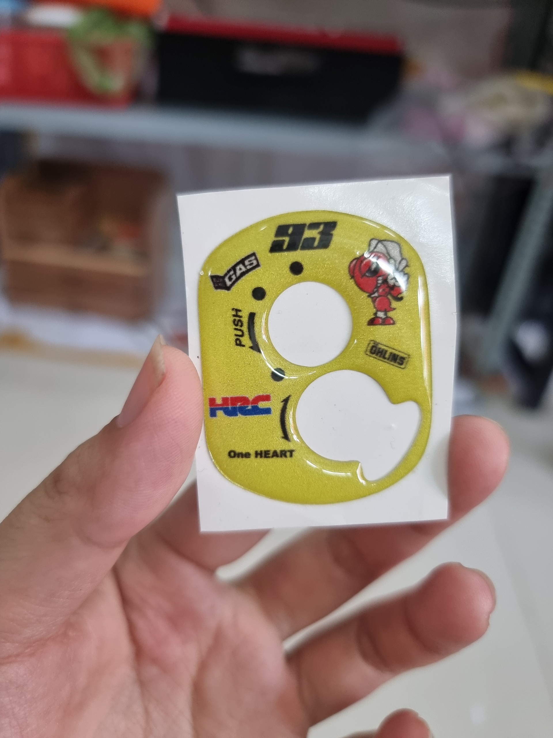 Tem nổi phản quang dán khóa xe honda wave vision 2013 lead...