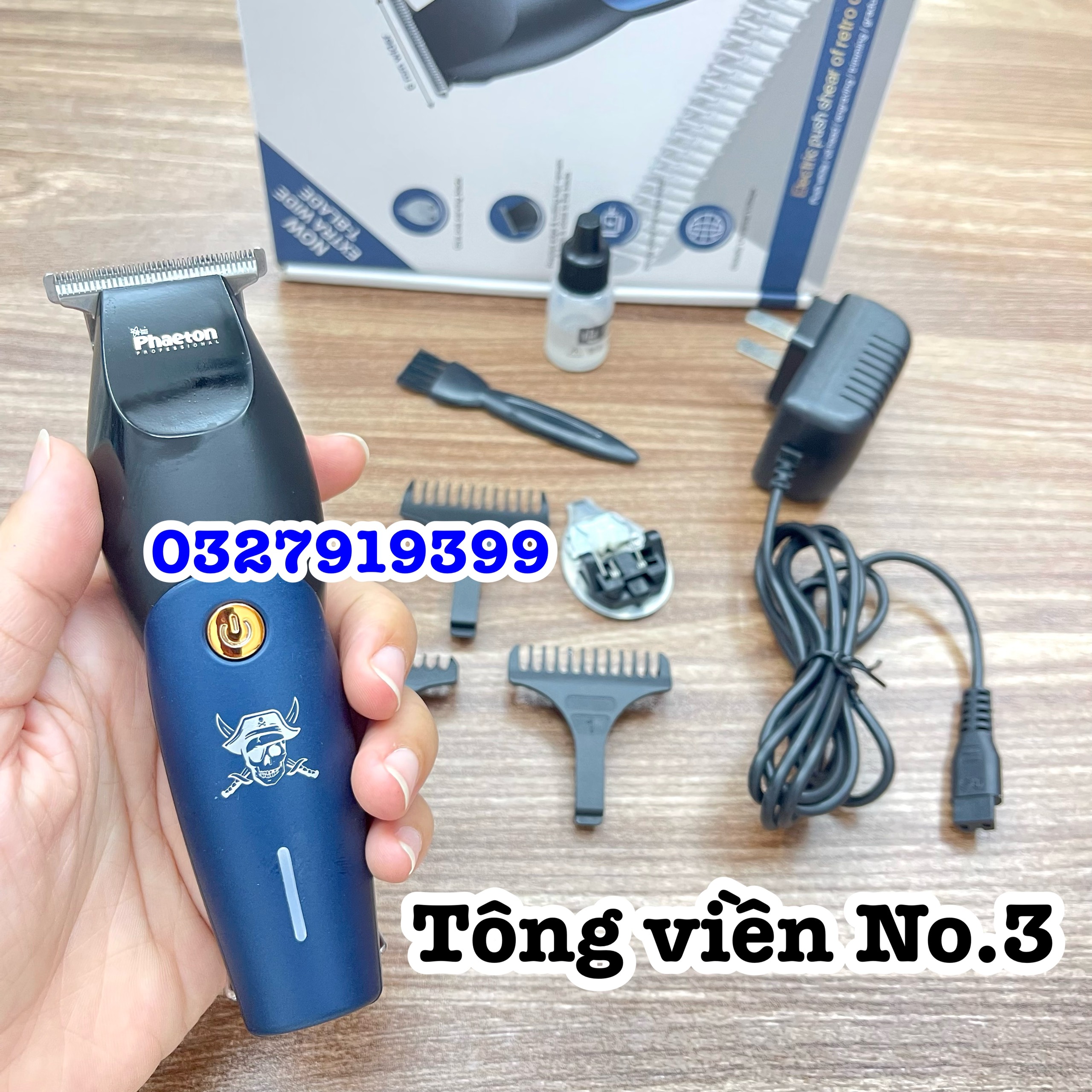 ✅ Tông đơ cạo viền cao cấp Phaeton No3