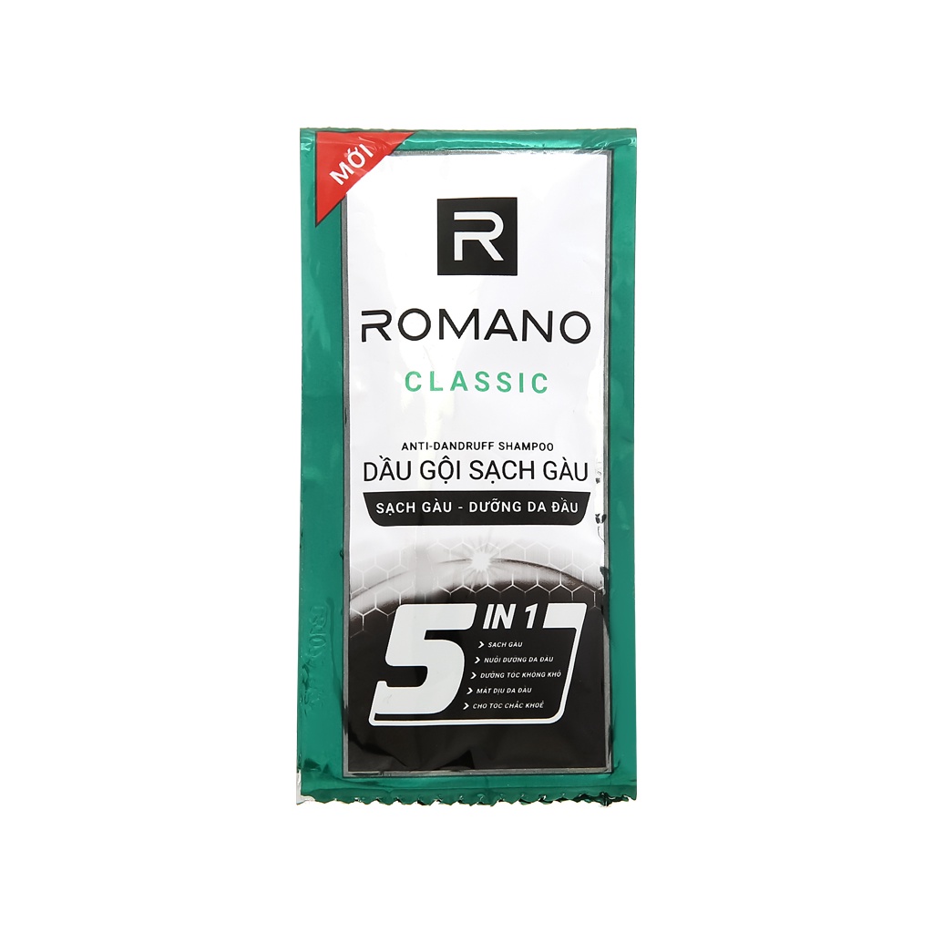 Set 50 gói dầu gội Romano 5g