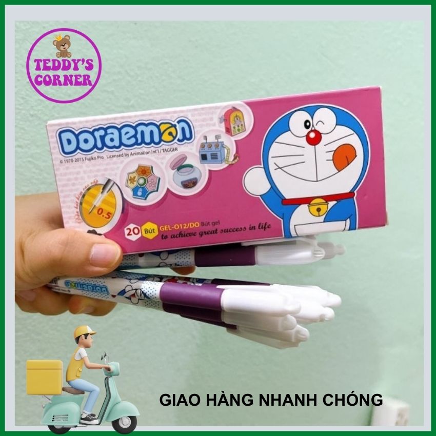 [HCM] 01 Cây  Bút Mực Nước Thiên Long Doraemon Nét 0.5Mm Màu Tím; TEDDY CORNNER