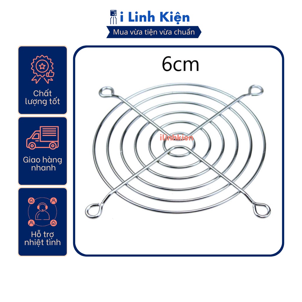 Lưới bảo vệ quạt tản nhiệt an toàn kích thước 6x6cm