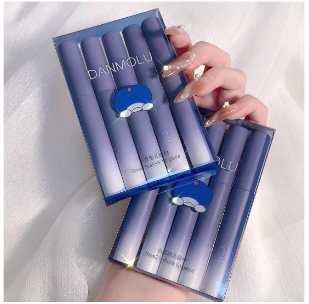 Sét 5 Cây Son Kem Lì DANMOLU Nội Địa Trung | Set 5 cây Son Danmolu nội địa trung - Set 5 cây Son màu đỏ - Hot trend 2021